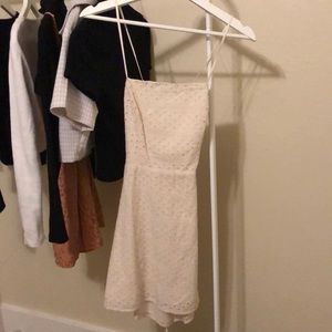 cream urban outfitters dress